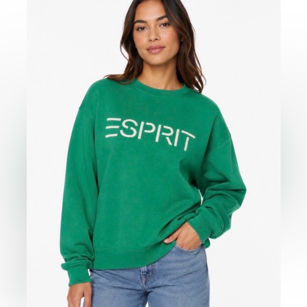 Esprit Emerald Green Logo Sweatshirt
